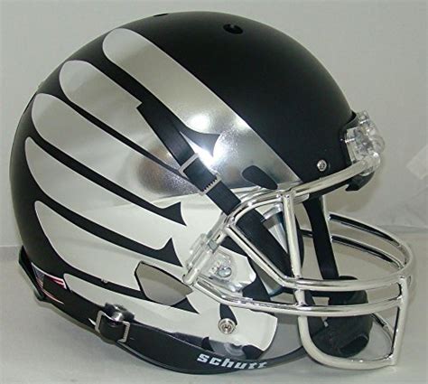 NCAA Oregon Ducks Wing Matte Black Replica Helmet, One Size, White ...