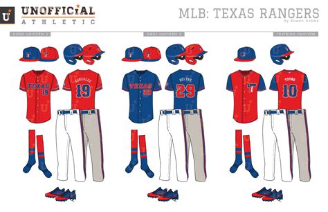 UNOFFICiAL ATHLETIC | Texas Rangers Rebrand