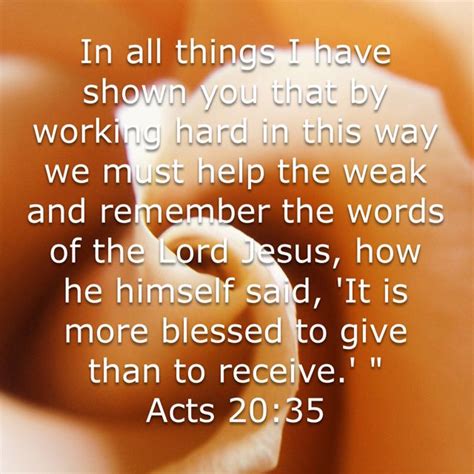 Acts 20:35, English Standard Version (ESV) in 2021 | Christian quotes ...