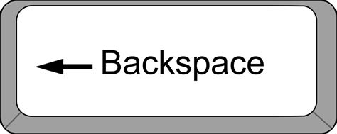 Backspace Clipart Collection for Your Design Needs