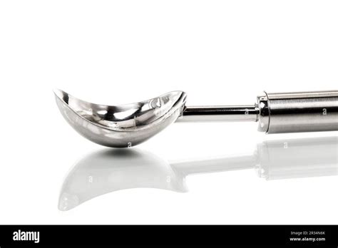 Stainless steel ice cream scoop Stock Photo - Alamy