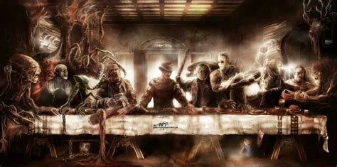 Mathias Podlovics. The Last Supper. Horror style | La ultima cena, Imágenes, Fondos de comic