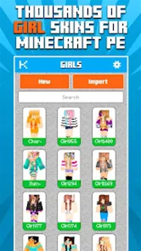 Skins Girls for Minecraft PE for Android - Download