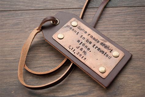 Personalized Luggage Tag Leather Luggage Tag Travel