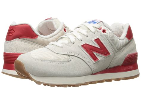 NEW BALANCE 574 Retro Sport Women | Sea Salt / Red (WL574RSA) | Womens ...