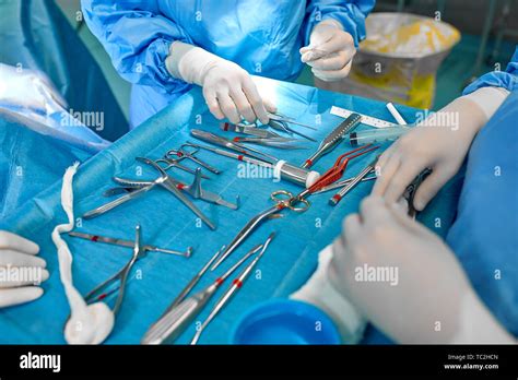 Surgical instruments and instruments, including scalpels, forceps and forceps, located on the ...