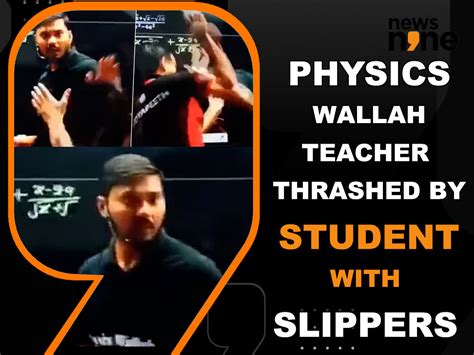 Physics Wallah teacher thrashed by student with slippers on LIVE class ...