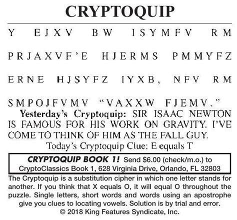 Daily Printable Cryptoquote - Printable Word Searches