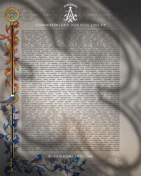 Here Is Your Full Tomorrowland 2023 Lineup and Timetable - EDM.com - The Latest Electronic Dance ...