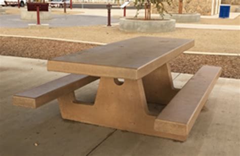 Outdoor Concrete Picnic Tables – Madison Art Center Design