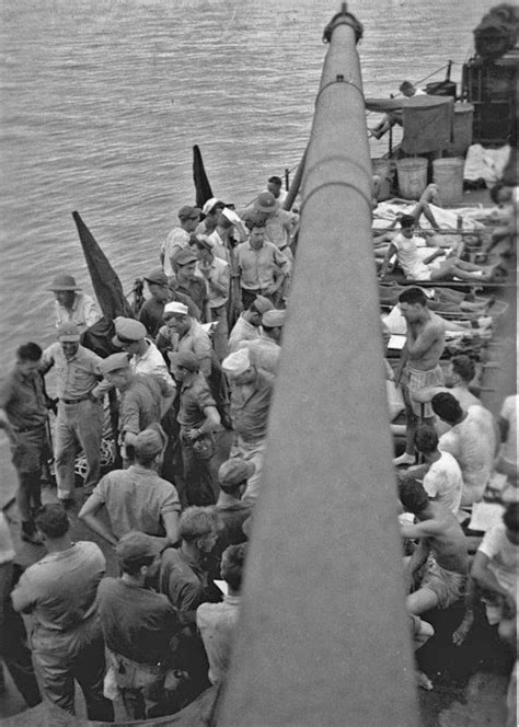 Survivors on the Deck of USS Bassett 1944-45