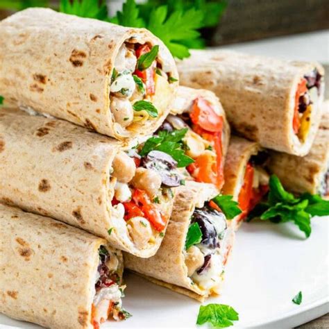 Mediterranean Lavash Wraps - Healthy Seasonal Recipes