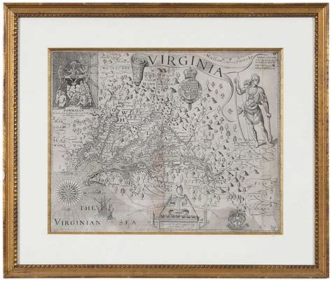 John Smith - Map of Virginia sold at auction on 25th March | Brunk Auctions