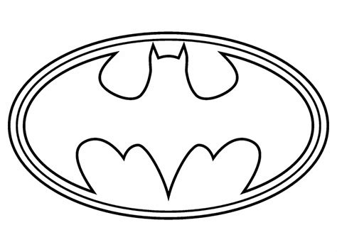 Batman Logo coloring page - Coloring Pages 4 U