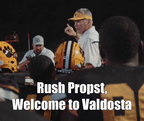 Rush Propst Settling in as Valdosta Head Football Coach - ITG Next