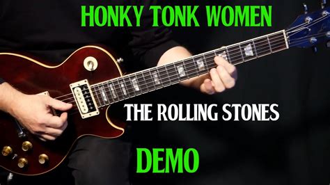 how to play "Honky Tonk Women" on guitar by The Rolling Stones | guitar lesson DEMO Chords ...