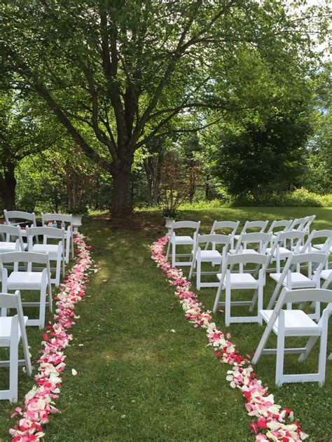 Rose petals down the aisle for a wedding ceremony | Rose petals, Wedding ceremony, Wedding