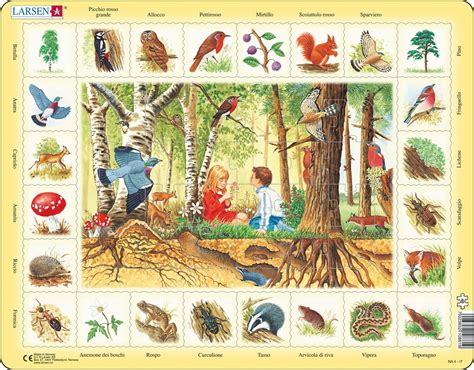 NA4 - Nature Puzzle: Forest :: Science and facts :: Puzzles :: Larsen Puzzles