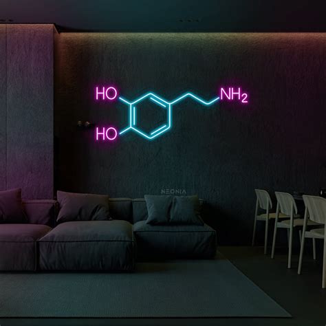 Dopamine Molecule Neon Sign Molecule LED Sign Neon Sign | Etsy