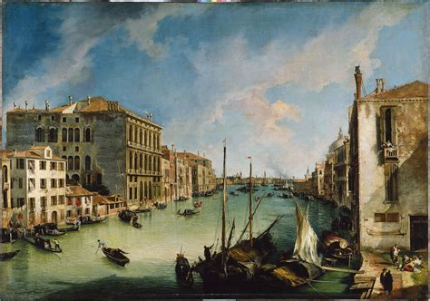 El Gran Canal, desde San Vio, Venecia - Canaletto (Giovanni Antonio ...