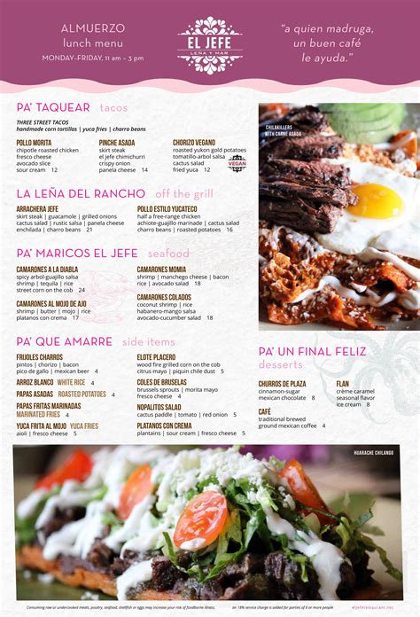 El Jefe - Leña y Mar menu in Aurora, Illinois, USA