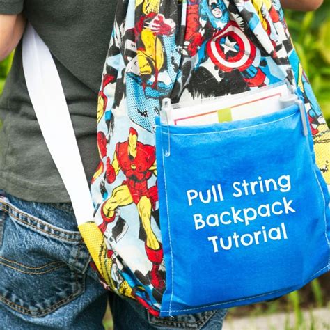 Olivia's Sewing Passion: Easy Pull String Backpack Tutorial