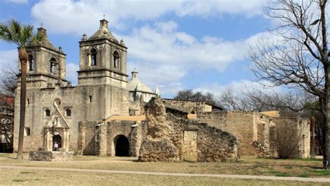 Mission Concepcion, San Antonio Missions National Historical Park, San Antonio, Texas - Busy ...