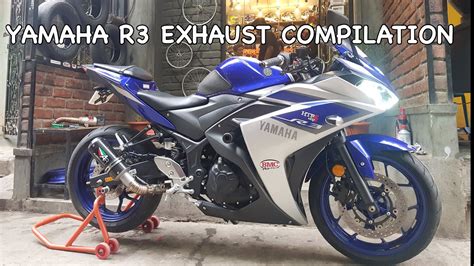 Yamaha R3 Exhaust Compilation | Full System Exhausts | India - YouTube