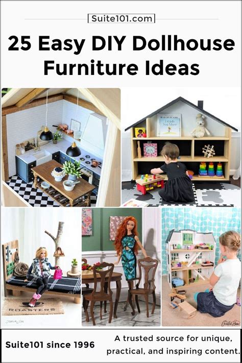 25 DIY Dollhouse Furniture Ideas Out Of Household Items - Suite 101