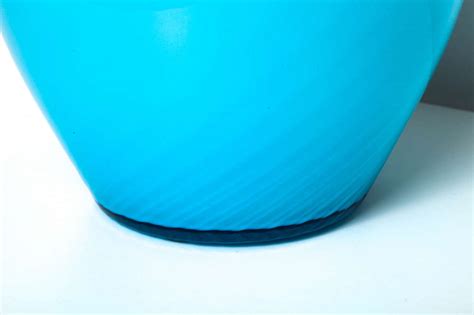 Art Glass Vase in Opaline Blue For Sale at 1stdibs