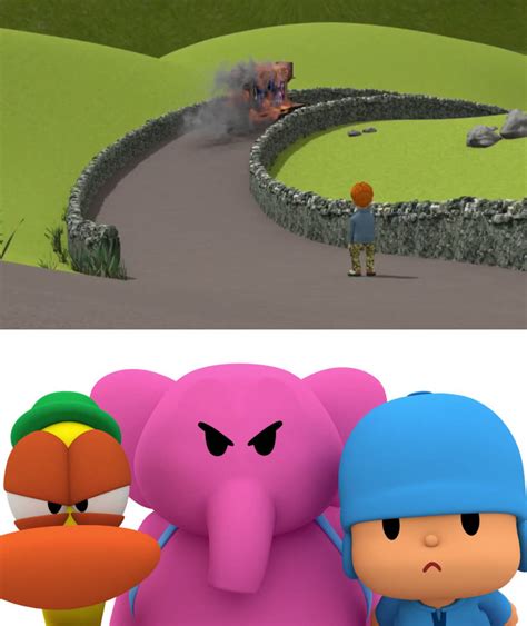 Pocoyo, Pato, and Elly Hates Norman's Actions by zmcdonald09 on DeviantArt