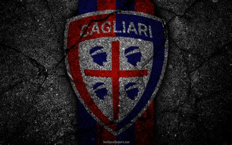 Download wallpapers cagliari logo art serie a soccer football club ...