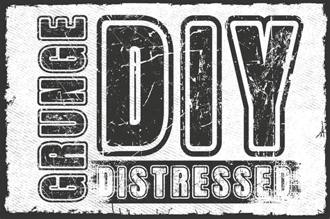 Grunge DIY Distressed Font on Behance