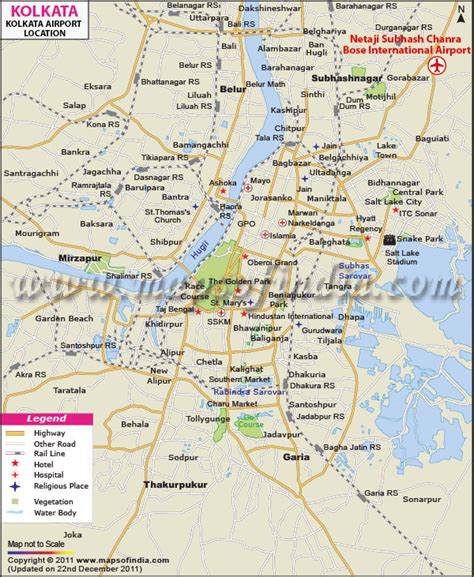 Kolkata Airport Map, Airport Map of Kolkata