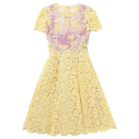 Yellow dress Valentino Garavani Yellow size 38 IT in Other - 963623 | Yellow lace dresses ...