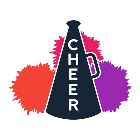 Cheer Megaphone, Cheerleading Free Svg File - SVG Heart