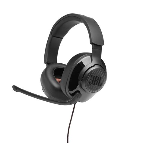 JBL Quantum 300 | Hybrid wired over-ear gaming headset with flip-up mic