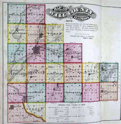 Map Of Will County Illinois Townships