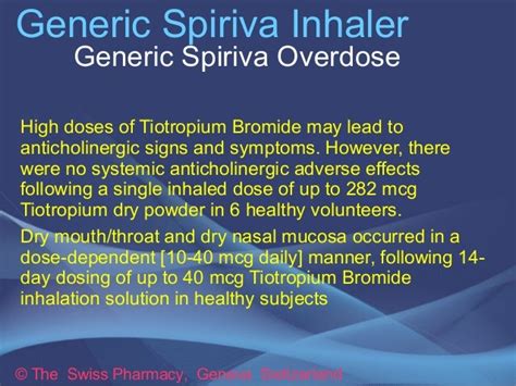 Generic Spiriva Inhaler for Treatment of COPD