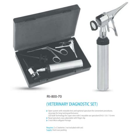 Large Veterinary Diagnostic Set – ENT Instrument (RI-800-70) - Rigor ...