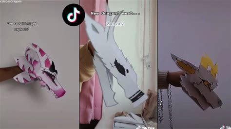 Dragon Puppet Crafts - Paper Dragon TikTok Compilation #114 - YouTube