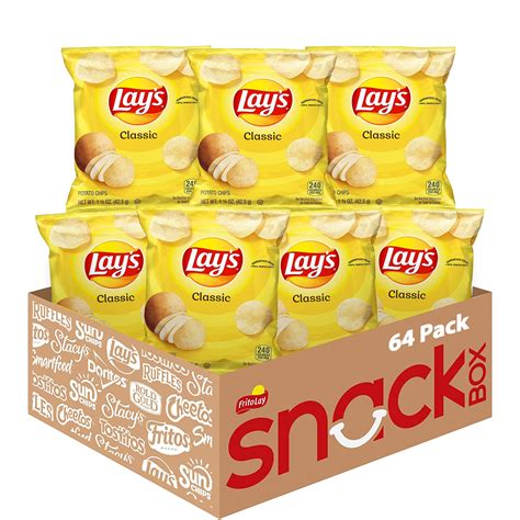 Lay's Classic Potato Chips, Ounce (Pack Of 64) | ubicaciondepersonas ...