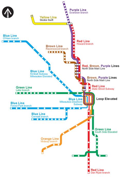 Chicago ''L''.org: System Maps - Track Maps