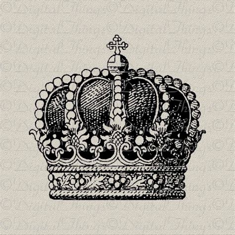 French Crown French Decor Wall Decor Art Printable Digital - Etsy