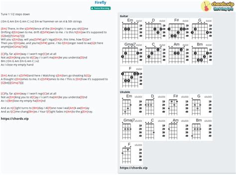 Chord: Firefly - tab, song lyric, sheet, guitar, ukulele | chords.vip