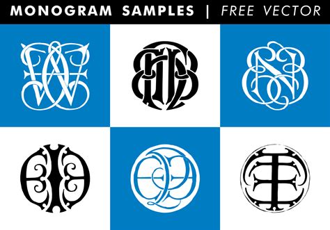 Monogram Samples Free Vector - Download Free Vector Art, Stock Graphics ...