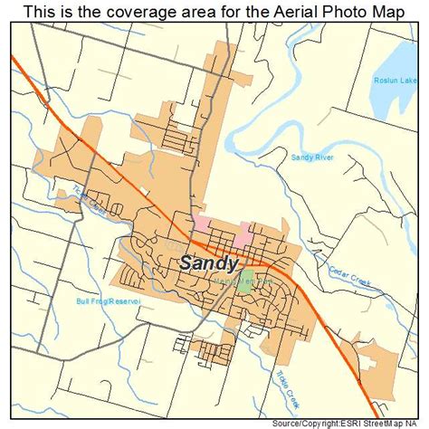 Aerial Photography Map of Sandy, OR Oregon