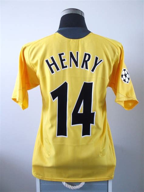 Thierry henry #14 #arsenal cl #final football #shirt jersey 2006 (m ...