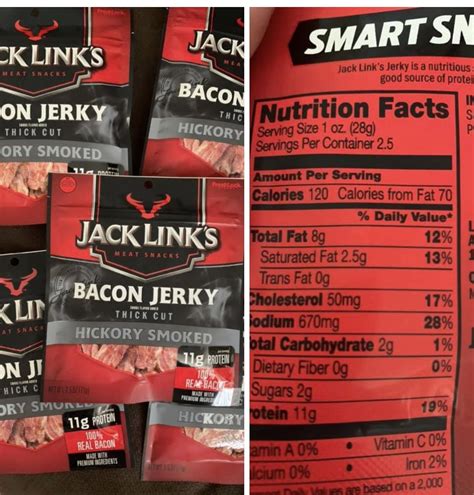 Pin by Marissa Hollen on Keto | Bacon nutrition facts, Snack jack, Nutrition