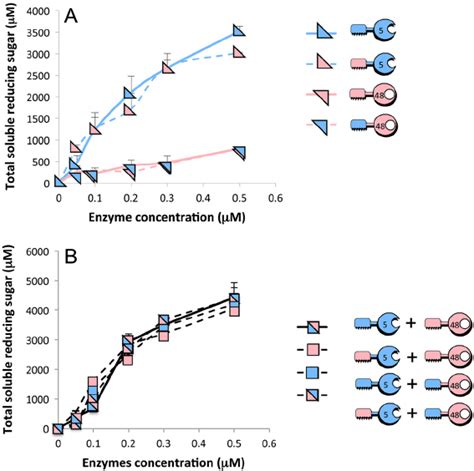 Influence of CBM source on cellulase activities. A . Kinetics studies... | Download Scientific ...